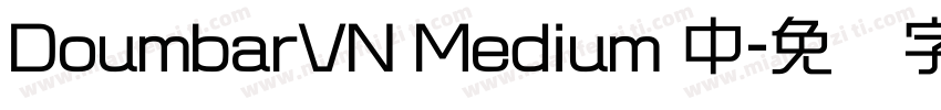 DoumbarVN Medium 中字体转换